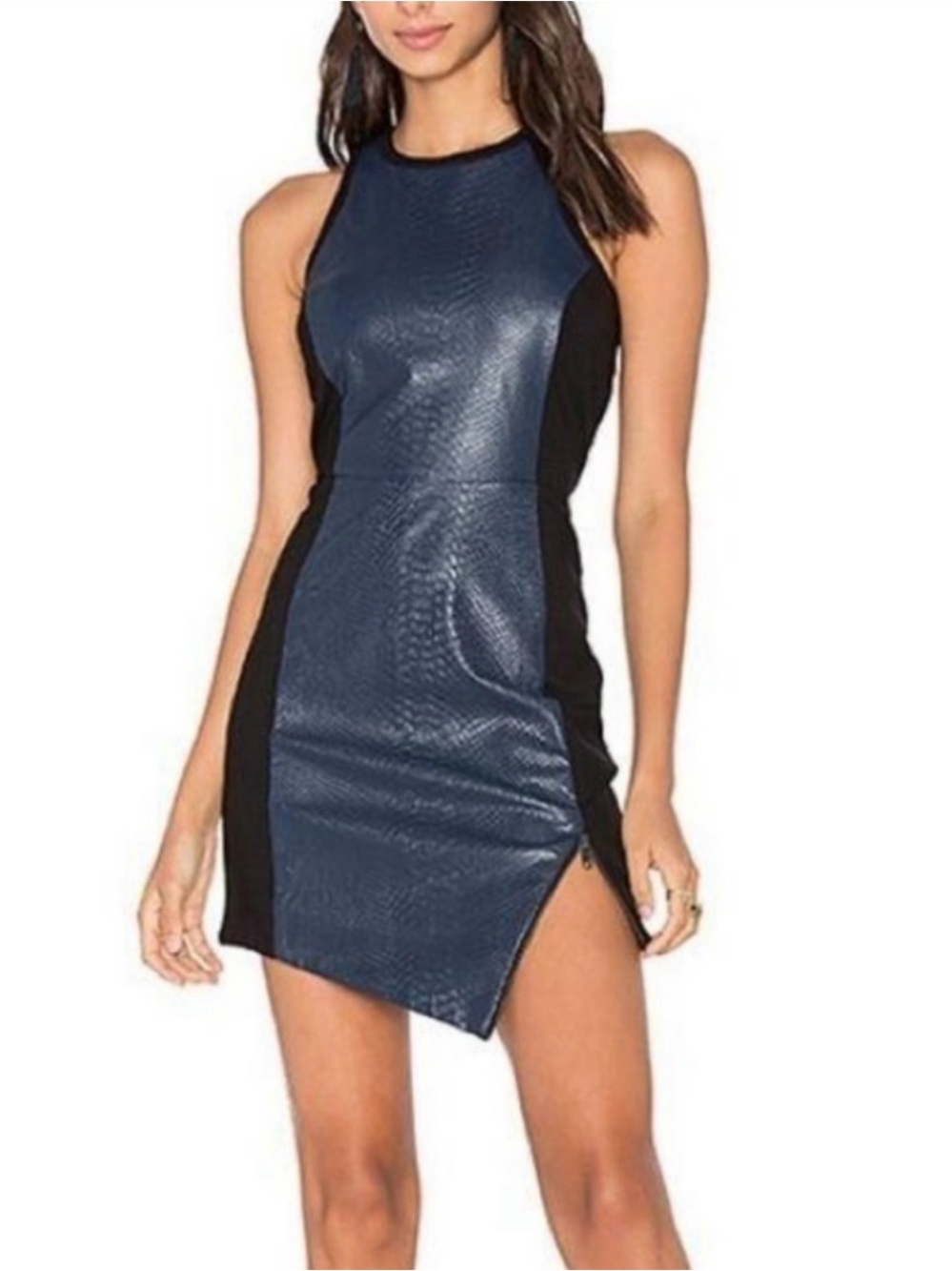 Lovers & Friends Snakeskin Simmer Bodycon Mini Dress XS